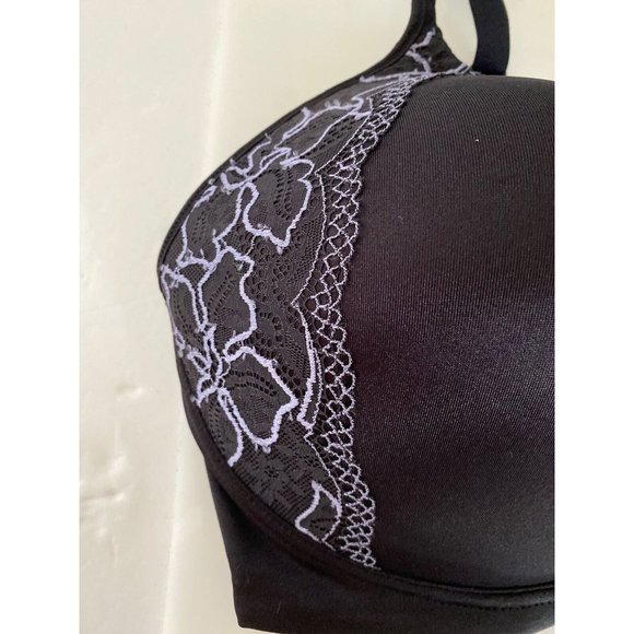 Bali‎ Womens 40DD Black Lace Wirefree Bra 6546 Smooth U Lace  Convertible NWOT - Picture 4 of 16